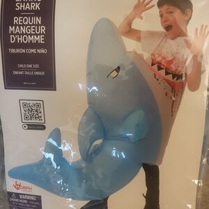 Morph Kids Inflatable Shark Costume - Blue